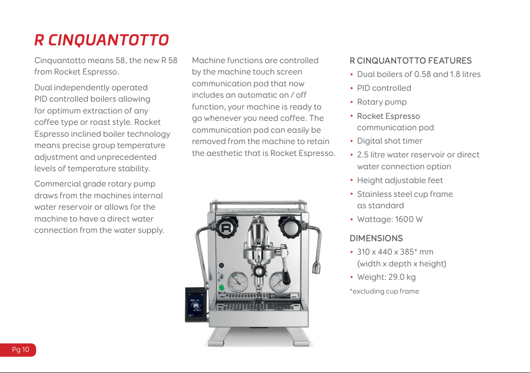 Rocket Espresso R58 Cinquantotto